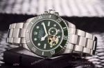 Replica Swiss Rolex Submariner Tourbillon Green Face Watch - 2016 New